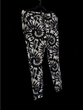 Tie-Dye Black & White Jogger Pants for Women